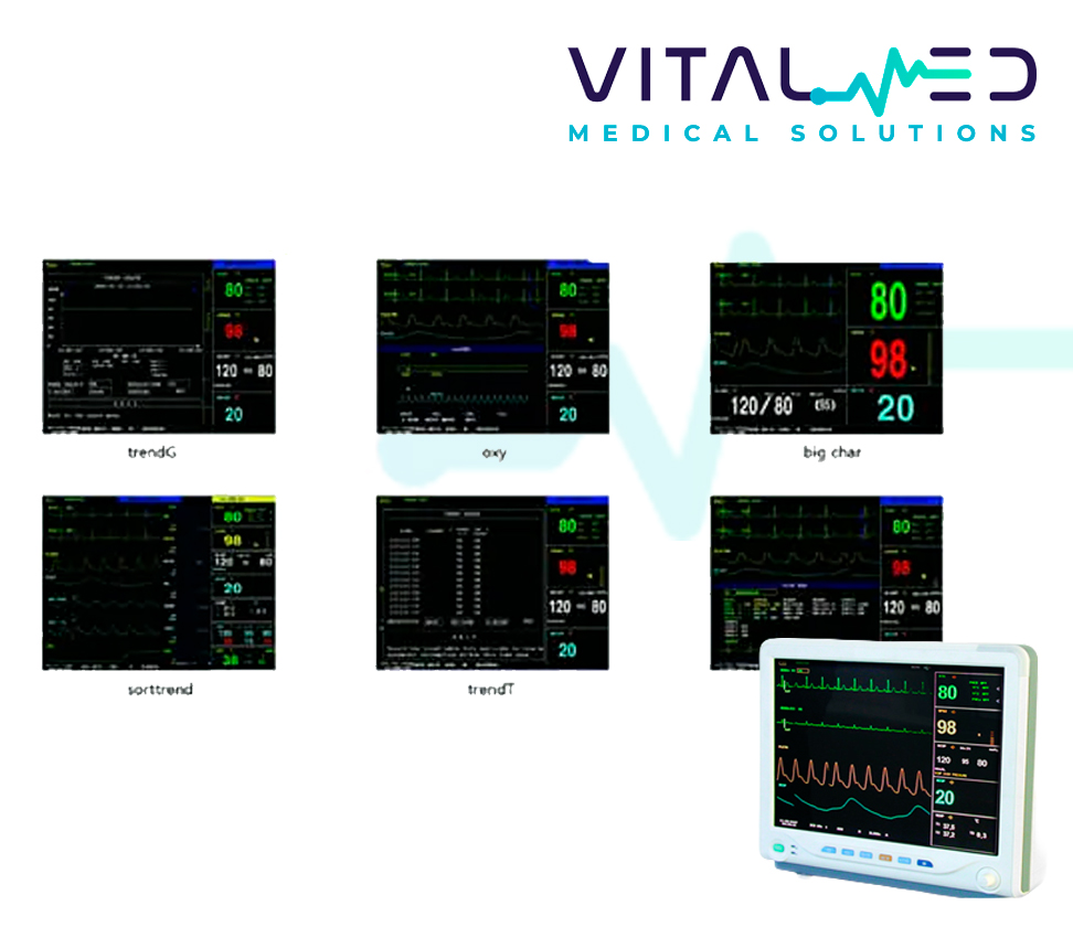 Monitor de Signos Vitales con 15